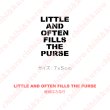 画像1: 【50％OFF】 LITTLE AND OFTEN FILLS THE PURSE/継続は力なり　7ｘ5ｃｍステンシル風アイロンシート (1)