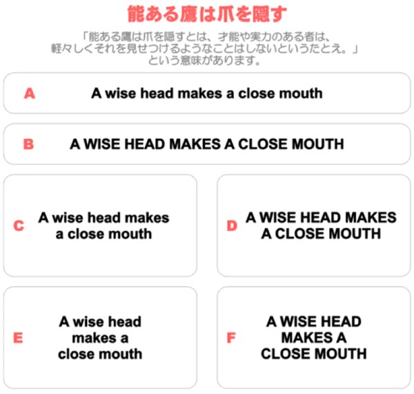 画像1: サイズ＆文字が選べることわざステンシルシート★能ある鷹は爪を隠す/A wise head makes a close mouth (1)