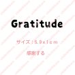 画像2: 【50％OFF⇒60％OFF】はがし済★gratitude・感謝の気持ち（1）　高さ1cmx5.9cm (2)