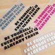 画像1: 【40％OFF】はがし済★Be yourself, everyone else is already taken/ありのままでいいよ/4ｘ14ｃｍ (1)