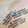 画像1: 【40％OFF】はがし済★Be yourself, everyone else is already taken/ありのままでいいよ/4ｘ13ｃｍ (1)