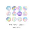 画像1: 【在庫整理10％off】カラフルサイズタグフルカラーシート12枚set (1)