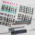 画像1: 【50％off】はがし済み★Miracle「奇跡、ミラクル」文字シート　2ｘ12ｃｍ (1)