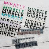 【50％off】はがし済み★Miracle「奇跡、ミラクル」文字シート　2ｘ12ｃｍ