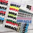 画像1: 【50％off】はがし済み★Miracle「奇跡、ミラクル」文字シート　2ｘ10ｃｍ (1)