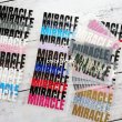 画像1: 【50％off】はがし済み★Miracle「奇跡、ミラクル」文字シート　2ｘ7ｃｍ (1)