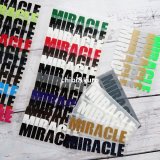 【50％off】はがし済み★Miracle「奇跡、ミラクル」文字シート　2ｘ9ｃｍ