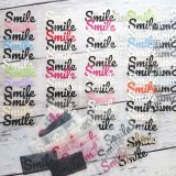 【50％off】はがし済み★Smile「ほほえむ，にっこり笑う」文字シート　2ｘ5ｃｍ