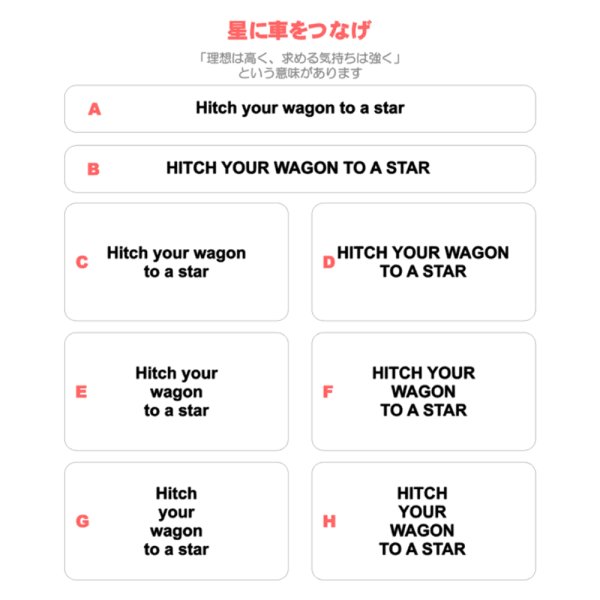 画像1: サイズ＆文字が選べることわざシート★星に車をつなげ/Hitch your wagon to a star (1)