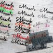 画像1: 【50％off】はがし済み★Miracle「奇跡、ミラクル」文字シート　2ｘ8ｃｍ (1)